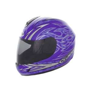  Xpeed Torture XP507 On Road Motorcycle Helmet   Blue/Blue 