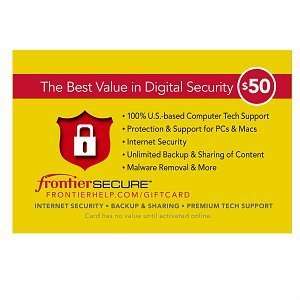  Frontier Secure Traditional Gift Card $50.00, 1 ea: Health 