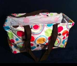 Thirty one Large Utility Tote   Circle Spirals !!Brand New!!