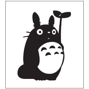  Totoro Sticker Decal. Peel and Stick Black  