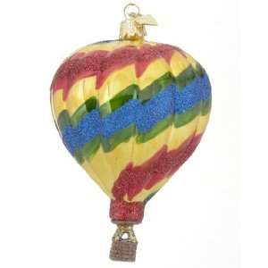  Hot Air Balloon   Rainbow Christmas Ornament: Home 