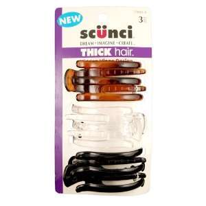  Scunci Small Bear Claw 3 pack Beauty