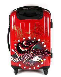 Ed Hardy Luggage Hard case carry on TRAVEL RED Choose 1  