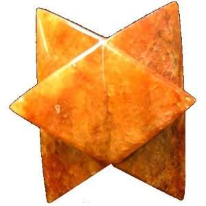  Point Star Golden Yellow Red Fire Mineral Inclusions Cash Flow Money 