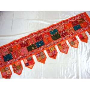  Orange Toran Window Valance Door Tapestry Topper 60