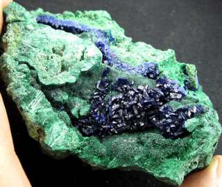   gorgeous Azurite/Malachite crystals China minerals specimens  