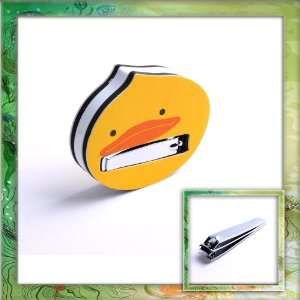  LOYIQN Funny Yellow Duck Nail Suffing Sanding Nail Clipper 