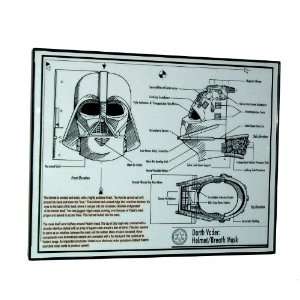   Darth Vader Helmet mask plans diagram Star Wars 