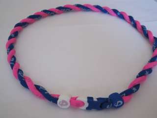 Phiten Tornado 20 Necklace Pink/Royal Blue !Custom!  