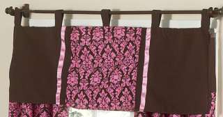 JOJO QUEEN BED SKIRT FOR BELLA PINK AND BROWN BEDDING  