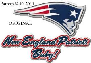 New England Patriots Baby! Cross Stitch Pattern NFL Football TBB 