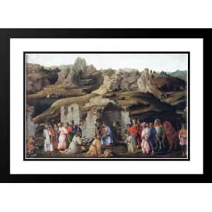 Lippi, Filippino 24x18 Framed and Double Matted The Adoration of the 