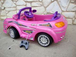   Kids Ride On Car Pink Power Remote Control Wheels R/C Mp3 Radio  