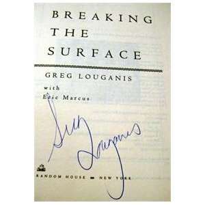  Greg Louganis autographed Book (Breaking the Surface 