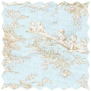  Toile Blue Fabric: Kitchen & Dining