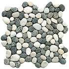 Grey and White Pebble Tile, Box of 10 sq. ft. f