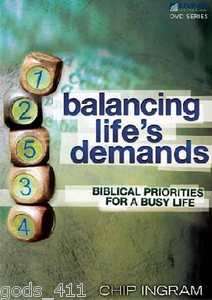 DVD Balancing Lifes Demands Biblical Priorities For A Busy Life by 