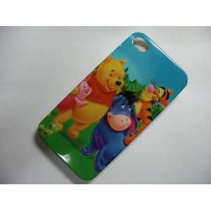 the Pooh, Eeyore, Tiger   Hard Cover Case for iPhone 4 4G & 4S + Free 