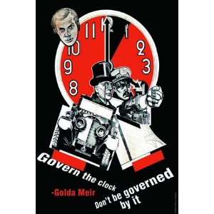  Govern the Clock 12X18 Art Paper with Black Frame