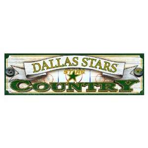  NHL Dallas Stars 9 by 30 Wood Sign: Sports & Outdoors