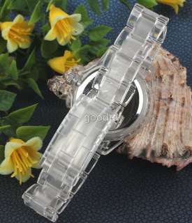 Hello kitty transparent band crystal quartz wrist watch  