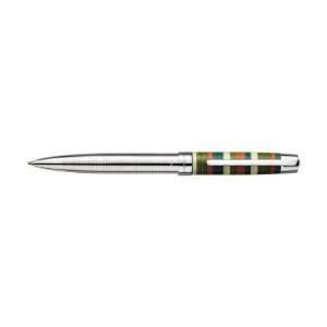  Laban African Wood Green Stripe Ballpoint Pen   LST 