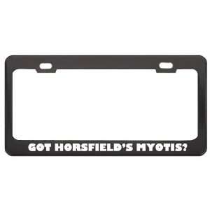Got HorsfieldS Myotis? Animals Pets Black Metal License Plate Frame 
