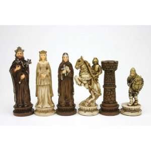  Medieval Chessmen   Handpainted Toys & Games
