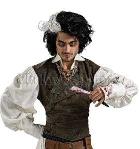 Sweeney Todd Demon Barber Black with white Wig  