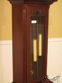 17953: ETHAN ALLEN Chippendale Style Cherry Grandfather Clock  