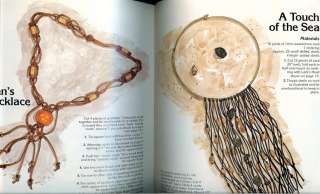 SQUARE KNOT MACRAME JEWELRY~Vintage Pattern Book~ American Indian 