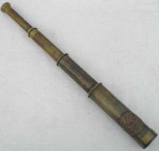 Solid Brass 18 Telescope Old West Cowboy Pony Express  