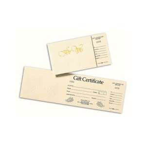  EGP Ivory Foil Embossed Gift Certificates