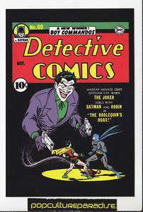 DC POSTCARD DETECTIVE COMICS #69 Batman Robin Joker  