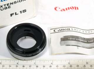 Canon FL15 Extension Tube For Canon FD Film SLR  