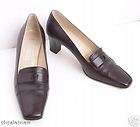 Michael Kors loafer brown leather heels 7 Italian