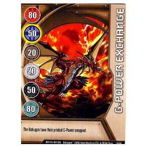  Bakugan Card G Power Exchange Toys & Games