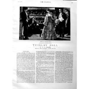  1883 ILLUSTRATION STORY THIRLBY HALL ROMANCE FINE ART 