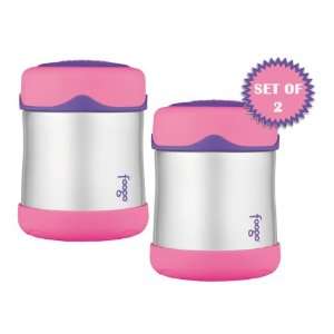  Foogo by Thermos Leak Proof SS 10 oz Food Jar in Pink SET 