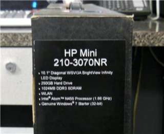 HP Mini Netbook 210 3070NR Beats Audio Factory Sealed *N.I.B.*  