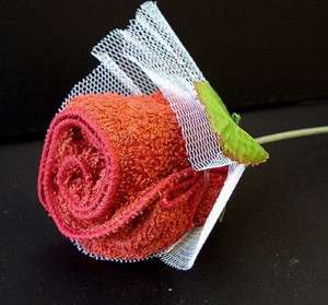 Ideal Gift Beautiful Towel Red Rose   2 pcs  