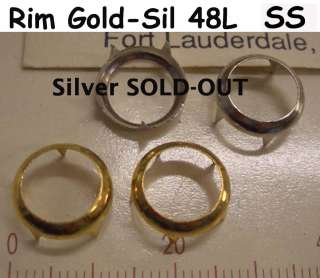72) Bedazzler Rim Prong Rhinestone Settings Gold Rim Set Stone Set 