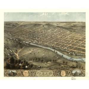   eye view of the city of Peru, Miami Co., Indiana 1868.
