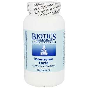 Biotics Research   Intenzyme Forte Proteolytic Enzyme Supplement   500 