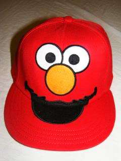   Sésamo plana roja de la gorra de béisbol de Elmo Bill OSFM nueva
