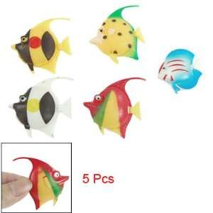  Colorful Wiggly Tail Plastic Fish Ornament for Aquarium