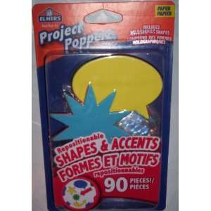  Project Popperz Repositionable Shapes & Accents 90 Pieces 