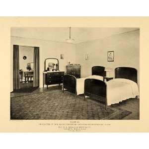  1920 Print Nelson Furniture Bedroom Dresser Bed Decor 
