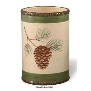  Ceramic Pine Lodge Pinecone Kitchen Utensil Crock: Kitchen 