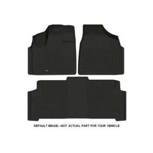   Toyota Prius V wagon Front and Rear Floor Liners (3 Piece Set) [Black